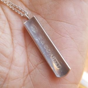 Tiffany Necklace 1837 Bar Pendant